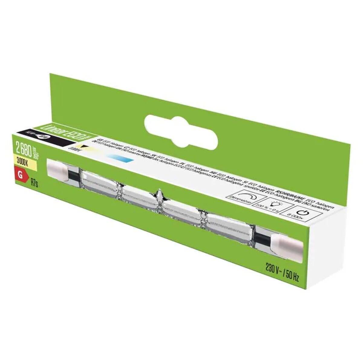 Emos Halogeen Staaflamp R7s 140W 3000K 2680lm 230V - 118mm - Warm Wit - 10 stuks-2