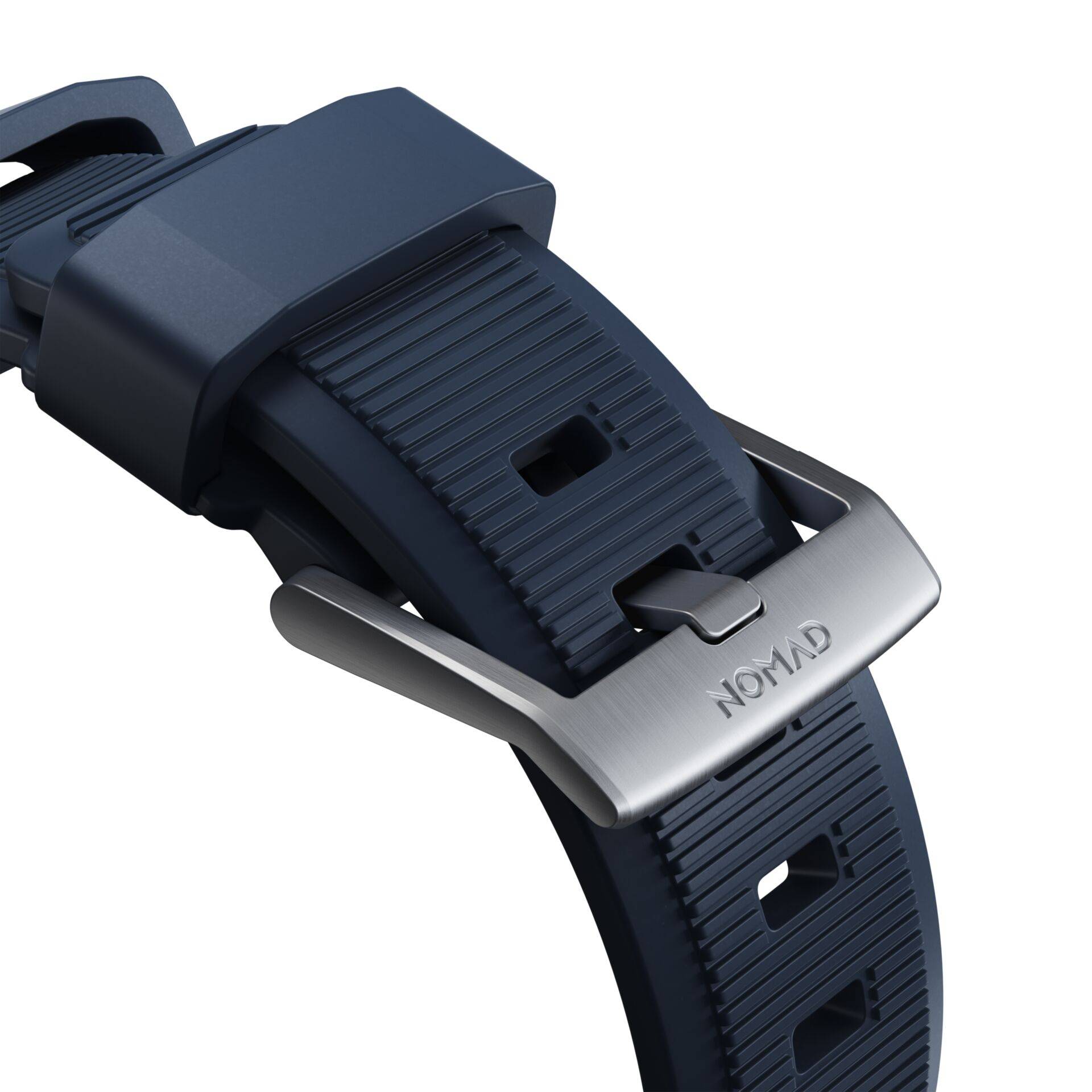 Nomad Rugged Strap Atlantic Blue Connector Silver 42/44/45/49mm-2