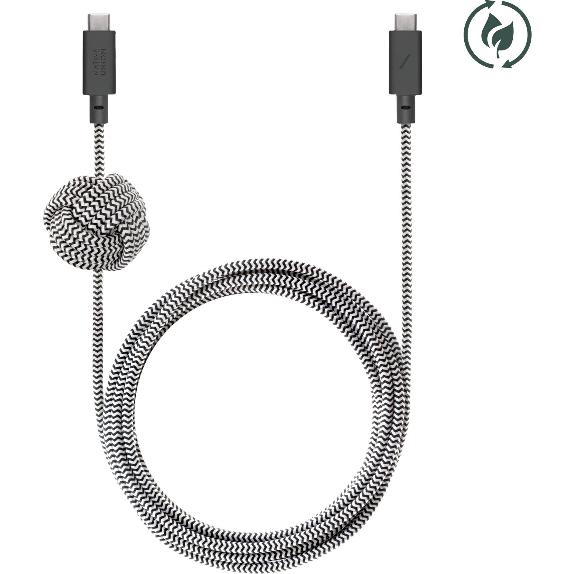 Native Union Anchor-kabel USB-C naar USB-C 3m Zebra-1