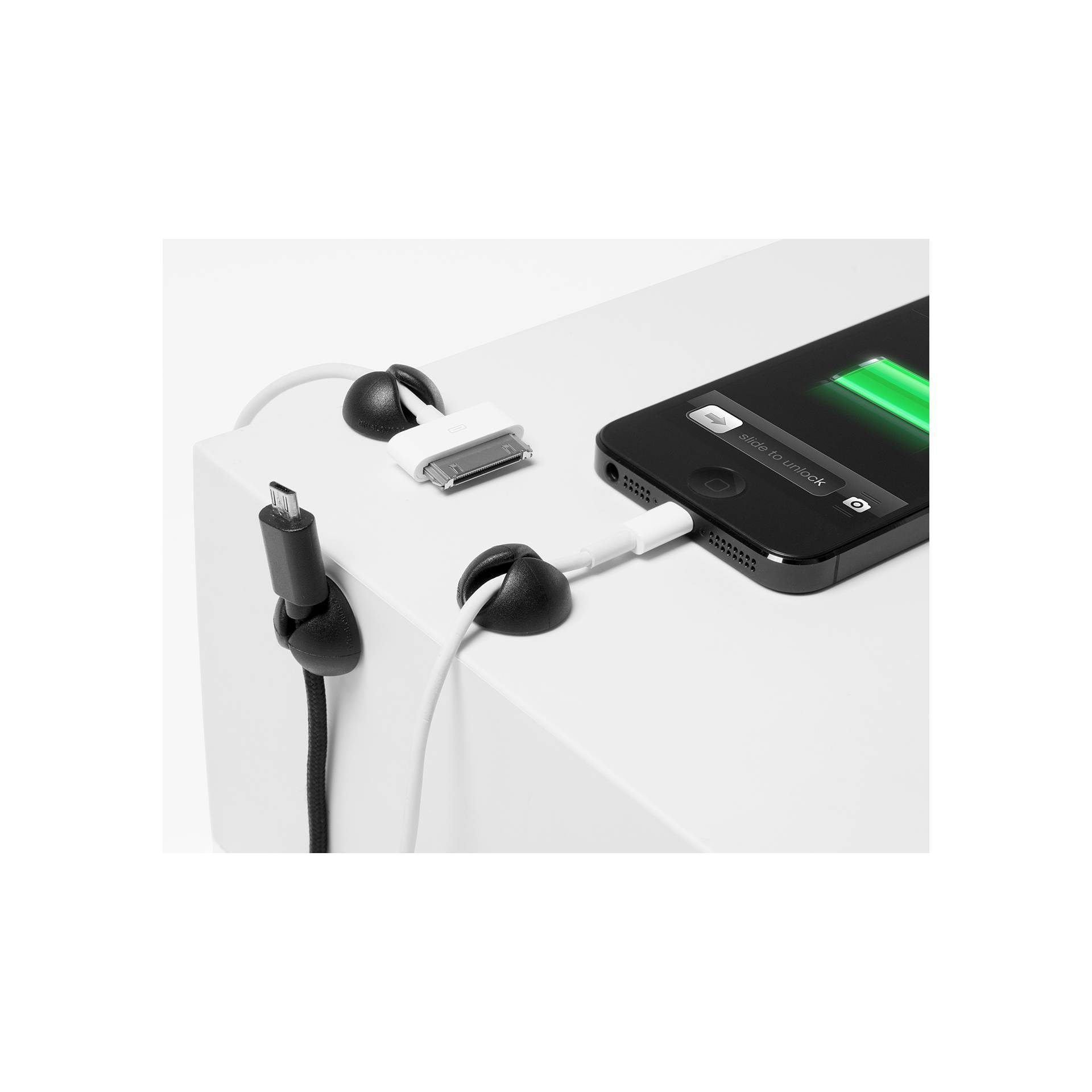Bluelounge CableDrop Mini 9-pak, zwart-1