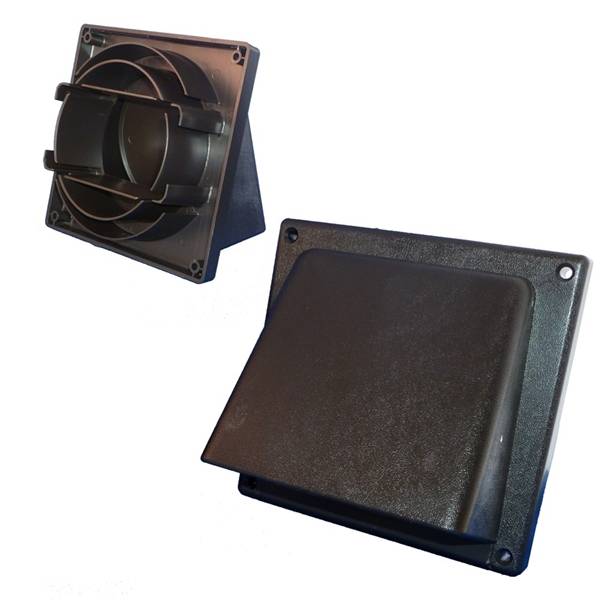 WEHA Wasemkaprooster M/Klep+Afd.Kap Bruin 145X145mm (Hxb)-0