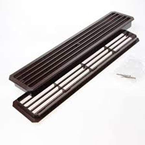 WEHA Deurventilatierooster B.Z. Bruin 439X94 Mm.-0
