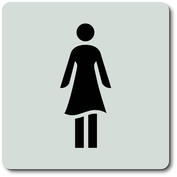 Ivana Economy Symboolplaat Zelfklevend Toilet Vrouw-0