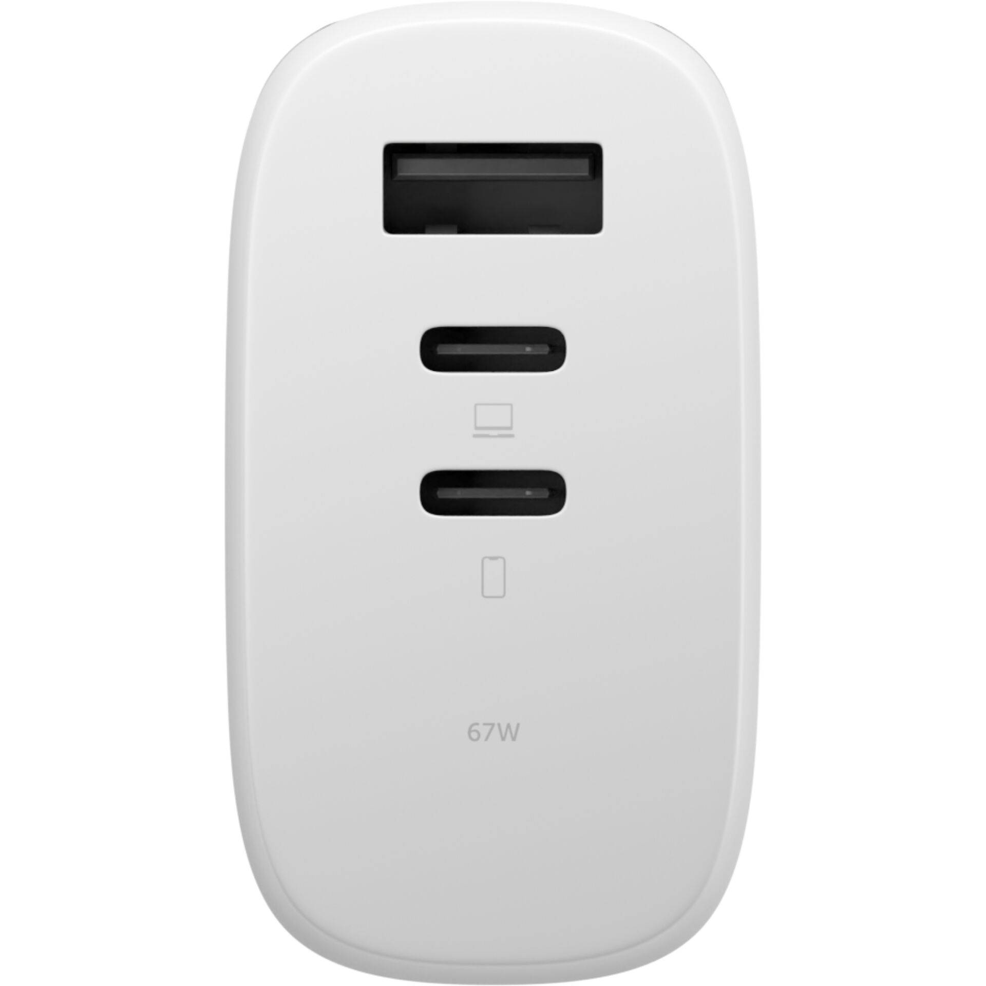 Native Union 67W USB-C PD 3-Port Fast GaN Wall Charger White-2