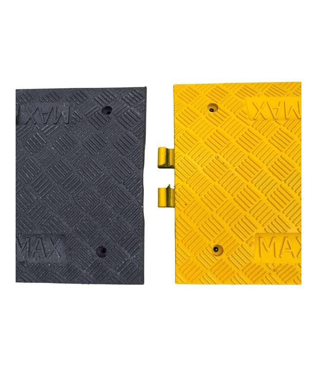 Verkeersdrempel, 7 cm hoog, geel-zwart, complete set, 200 cm-2