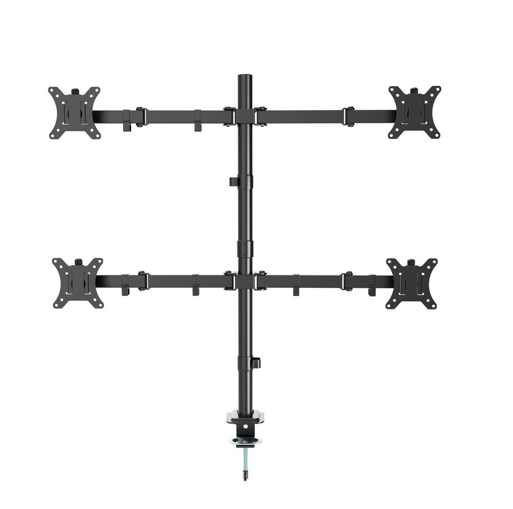 Gembird MA-D4-01 Verstelbare bureauarm voor 4 beeldschermen (draaien, kantelen, zwenken), 13"-32", tot 10 kg per scherm-0