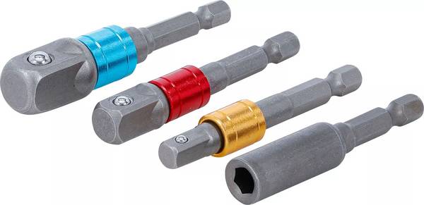 BGS Adapter set voor boormachine kleurgecodeerd