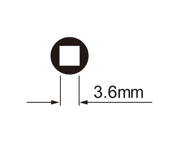 Spaaknippelsleutel IceToolz 12D3 voor 3,6 mm (vierkante nippels)-0