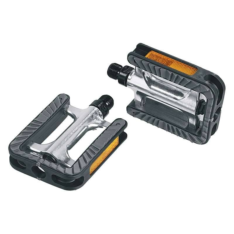 Pedaalset Ergotec 191 anti-slip met industrielagers - zilver/zwart-0