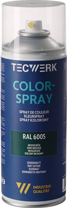 Kleurspray mosgroen zijdemat RAL 6005 400 ml spuitbus TECWERK-0