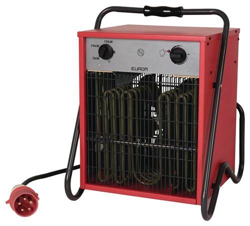Eurom EK 15002 elektrische kachel 15000 Watt Inclusief kabel en stekker op krachtstroom - 332711