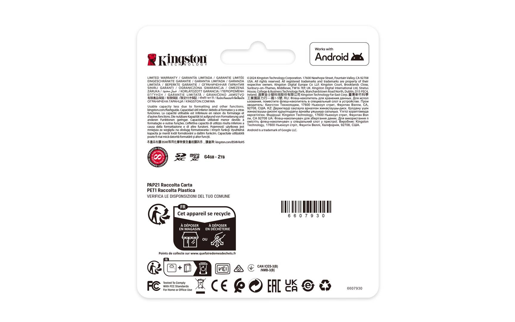 Kingston Technology 128GB microSDXC Canvas Select Plus Gen3 150MB/s A1-kaart + adapter-5