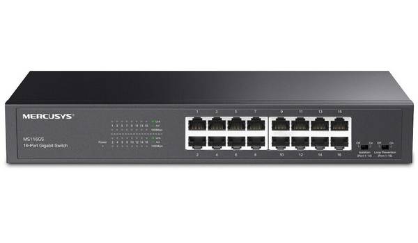Mercusys MS116GS netwerkswitch zwart