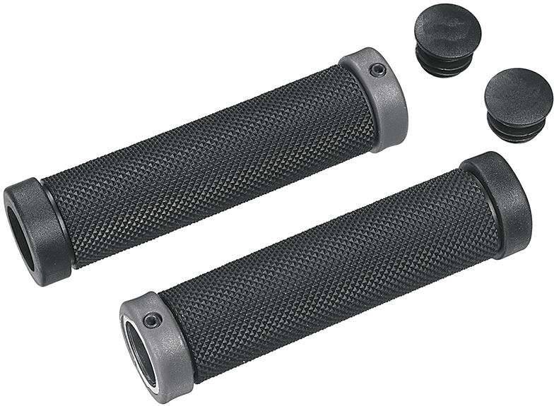Handvatpaar Ergotec Tokio met klemring - zwart-0