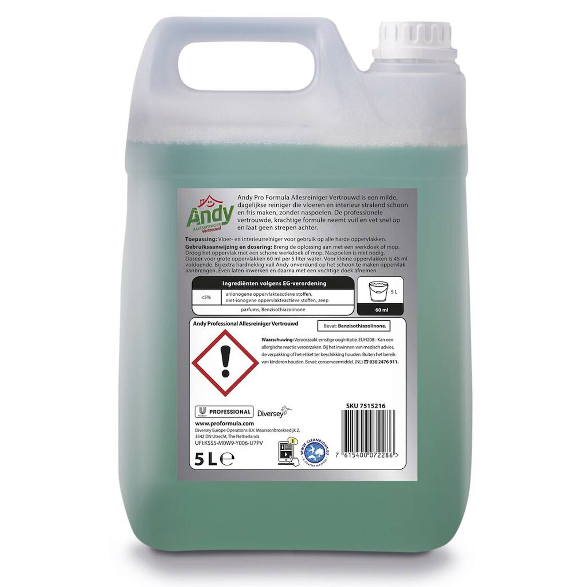 Andy Pro Formula Allesreiniger Vertrouwd 5 Liter-3