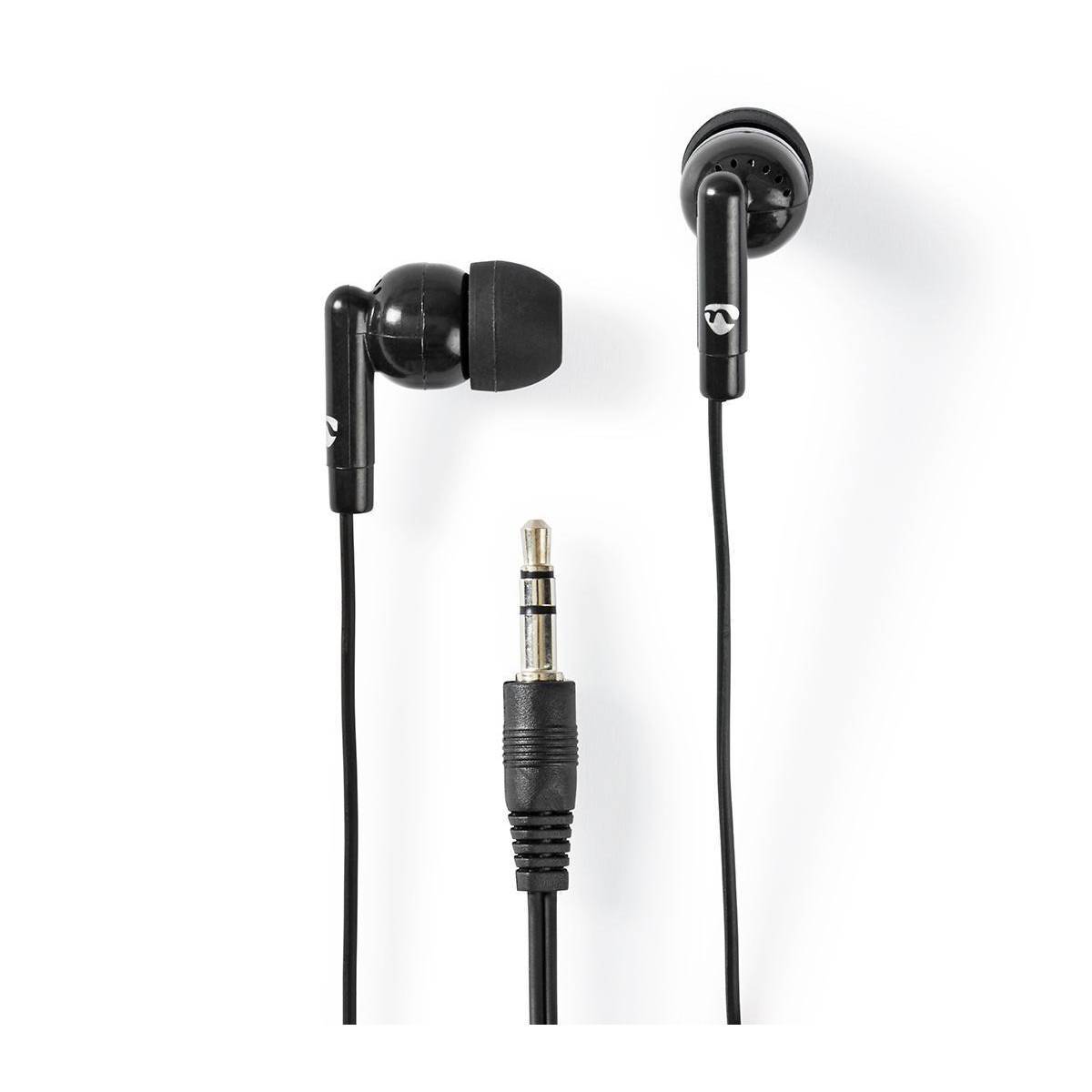 Nedis stereo in-ear earphones / zwart - 1,2 meter-0