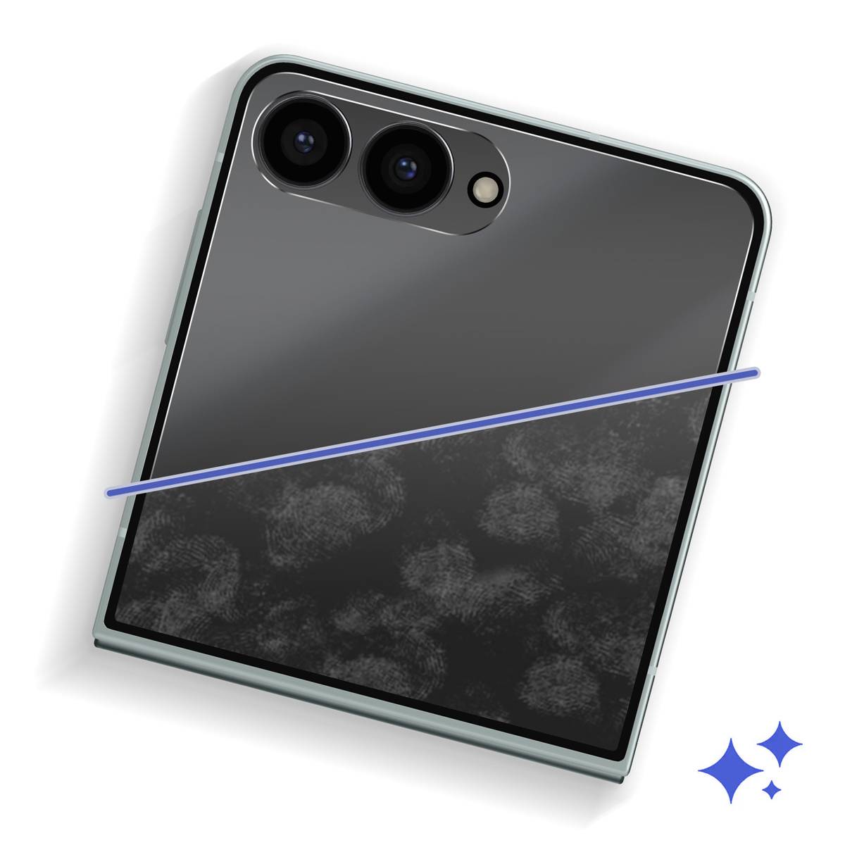 Originele Screenprotector Samsung Galaxy Z Flip 7-2