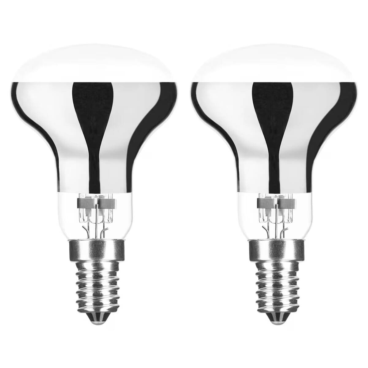 Modee Eco-Halogeen Reflectorlamp R63 E14 Helder - 28W 370lm 2700K - Warmwit Dimbaar - 2 stuks-0