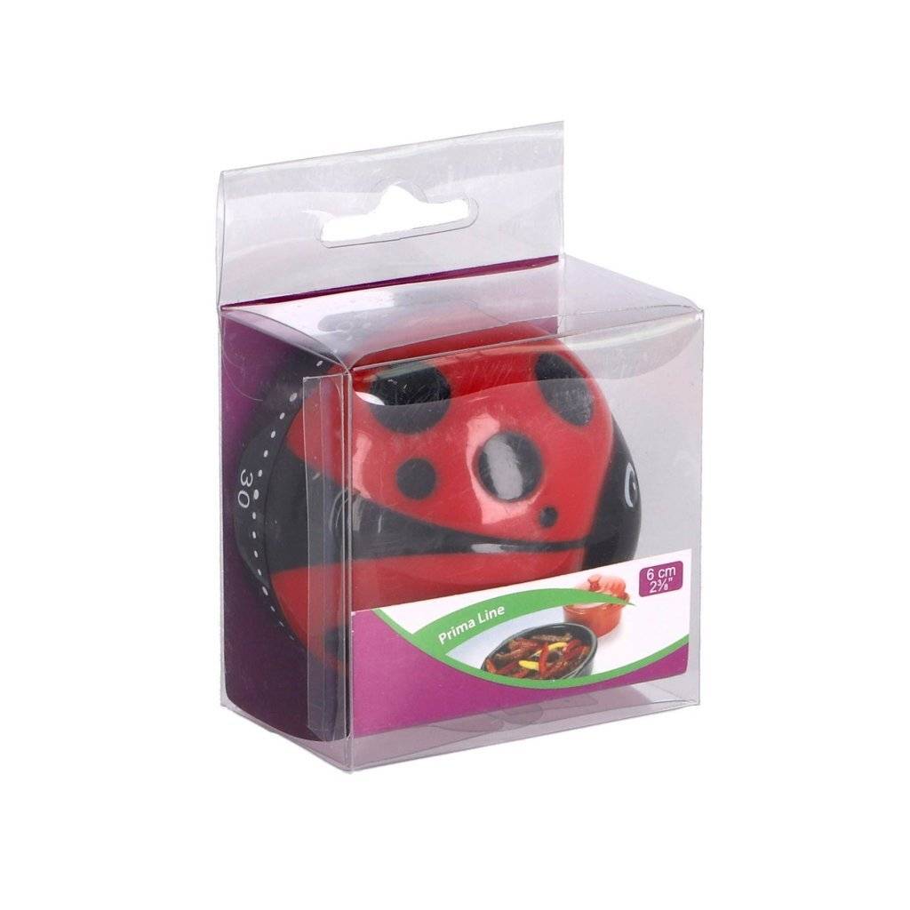 Patisse Kookwekker Lieveheersbeestje 6 cm Zwart/Rood-0