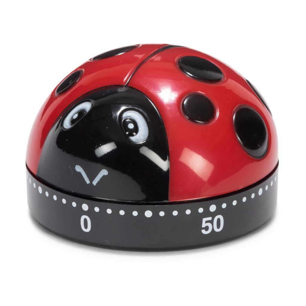 Patisse Kookwekker Lieveheersbeestje 6 cm Zwart/Rood-1