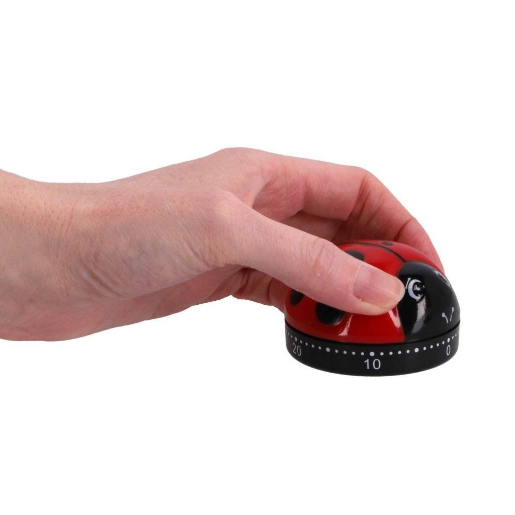 Patisse Kookwekker Lieveheersbeestje 6 cm Zwart/Rood-2