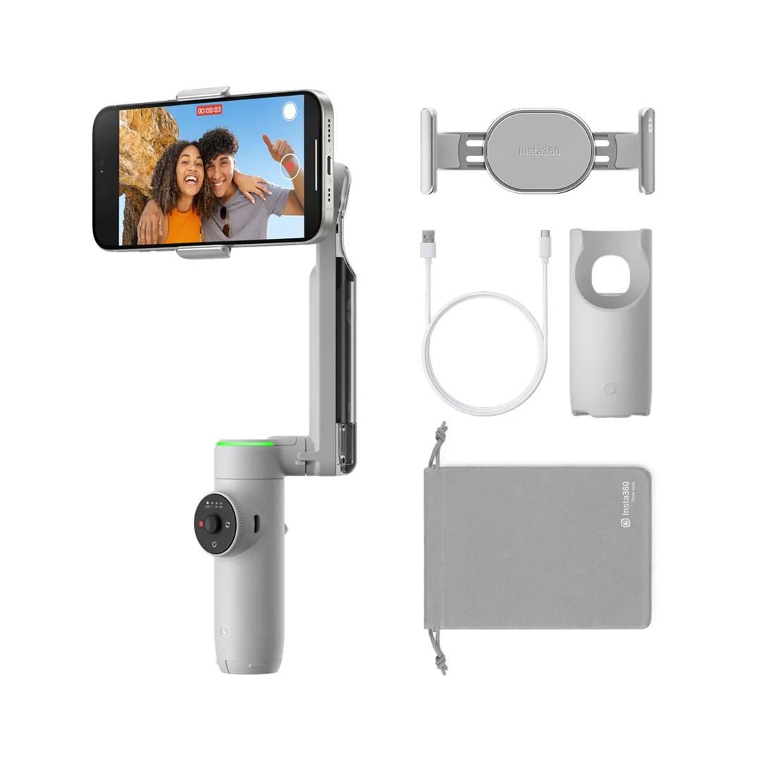 INSTA360 Flow 2 Pro Gimbal - Grijs - Compatibel met Apple DockKit - 3-Assige Stabilisatie-5