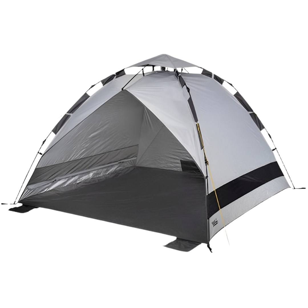 High peak calida 80 umbrella system beach shell 200 x 200 cm donkergrijs 40016901013874001690101387-1