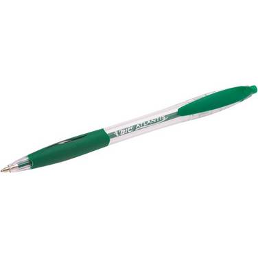 Balpen Bic Atlantis classic grip clic medium groen