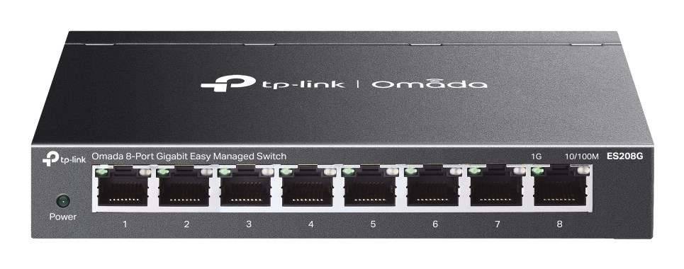 TPL TP-Link Omada ES208G netwerk-switch Managed L2 Gigabit Ethernet (10/100/1000) Zwart-0