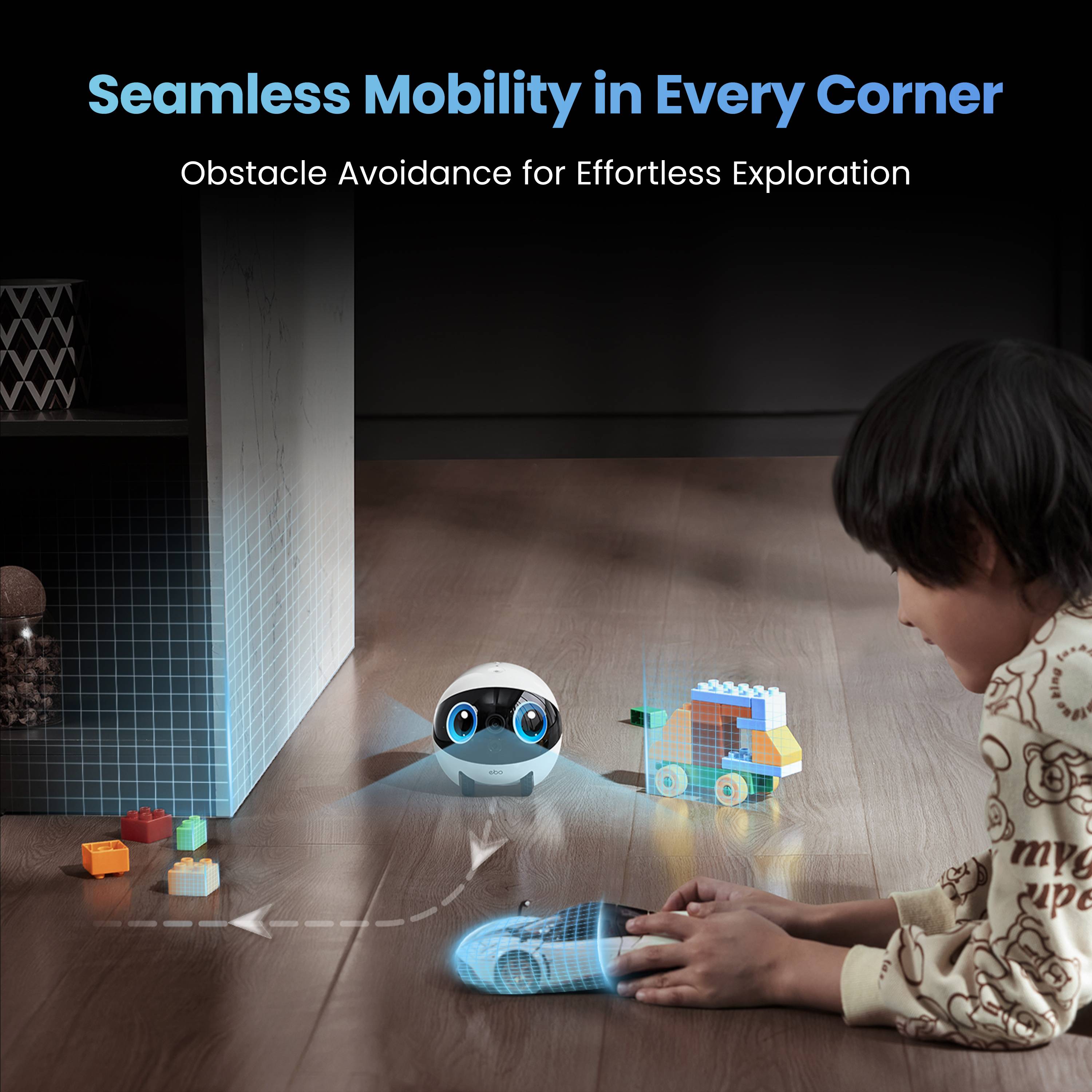 Enabot EBO Air 2 Plus huisdierrobot met 3K-camera, roze-1