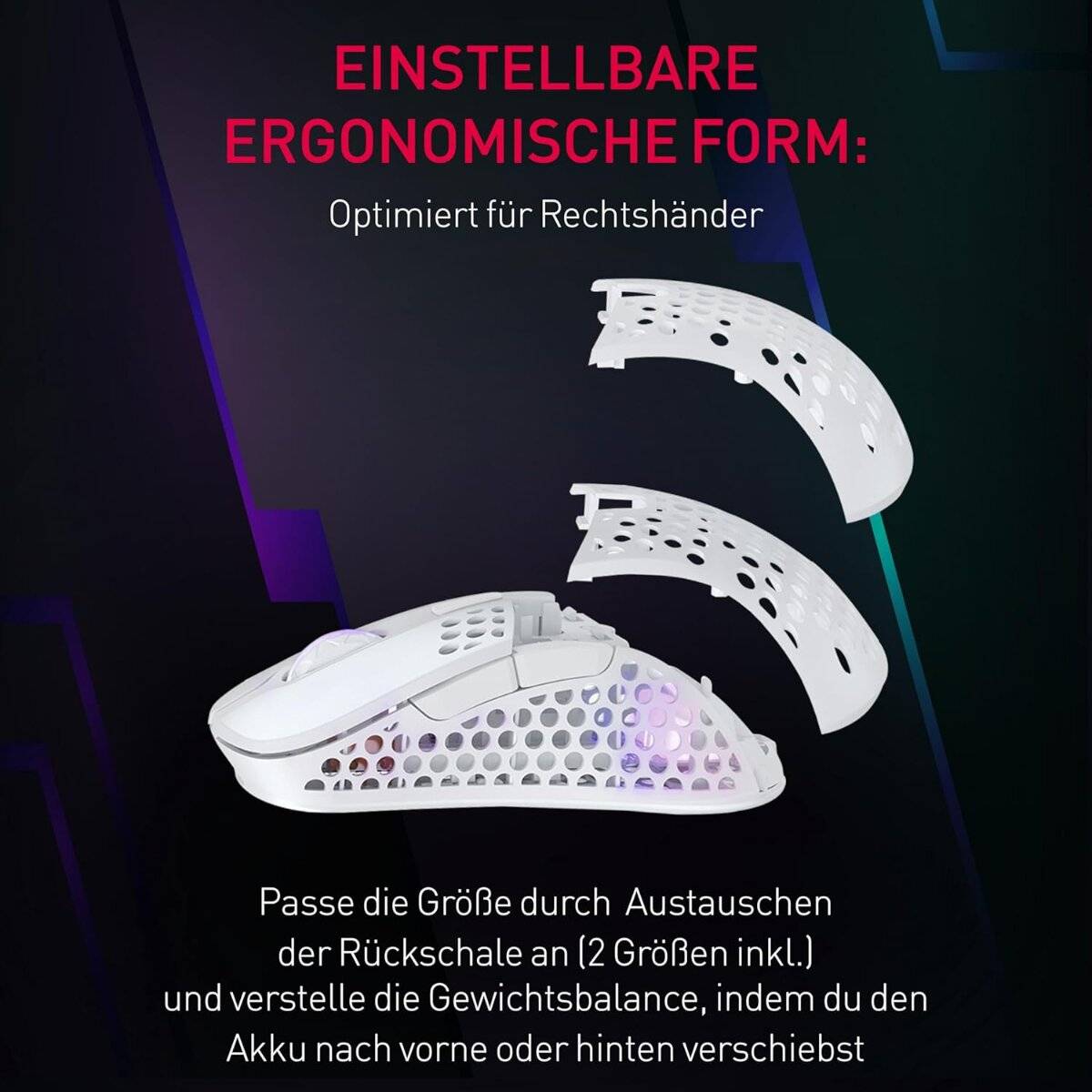 Cherry Xtrfy M4 Draadloze Gaming Muis – ultralicht, draadloos en geoptimaliseerd voor eSports-4