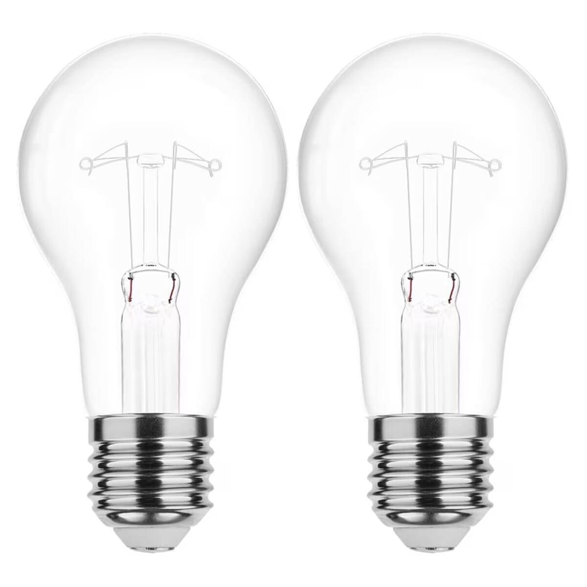 Technik Gloeilamp G80 E27 Helder - 200W 2300lm 2700K - Warmwit Dimbaar - 2 stuks-0