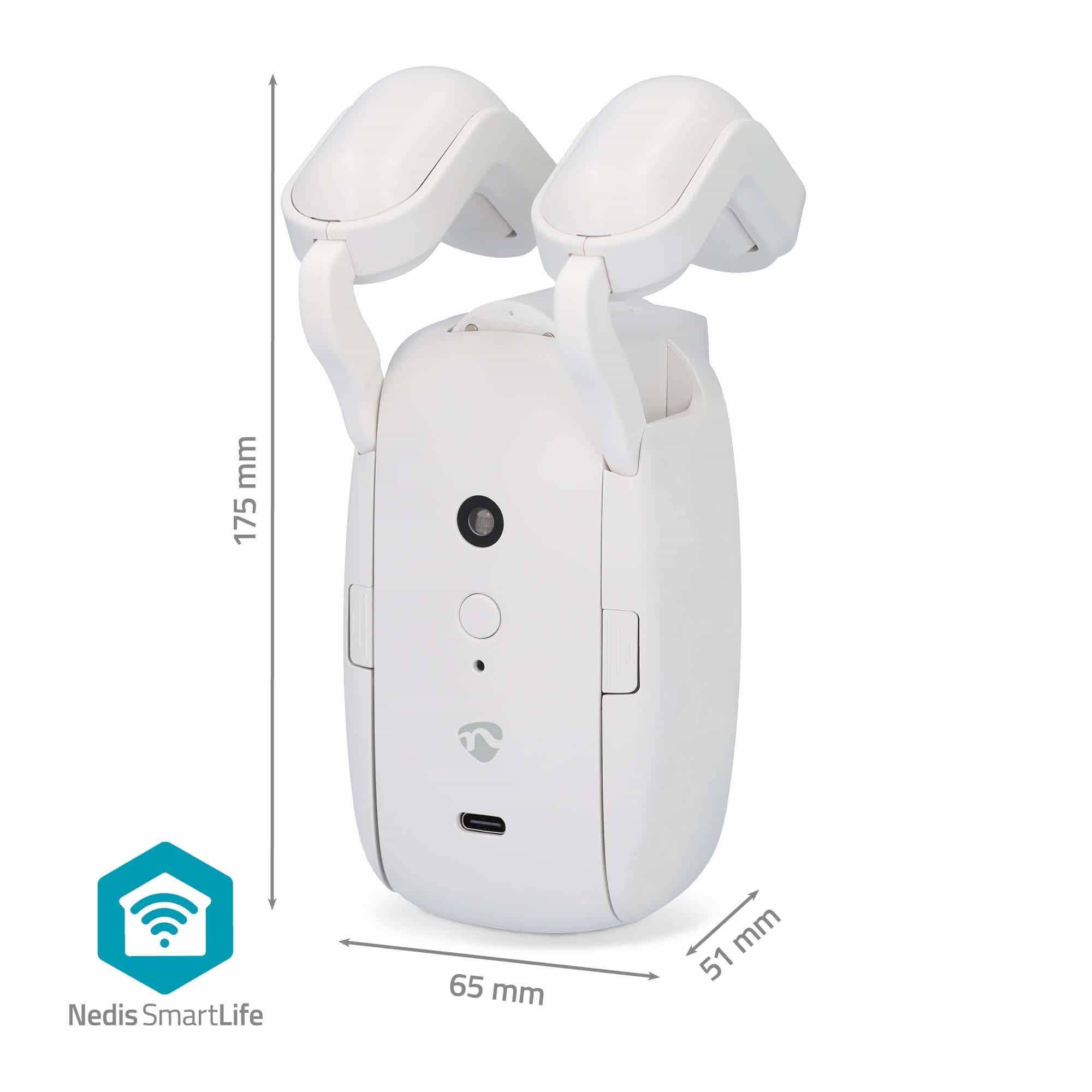 SmartLife Gordijnrobot | Stangrail | Horizontale gordijnen | Batterij Gevoed / USB Gevoed | 4000 mAh | Bluetooth® | Wit-4
