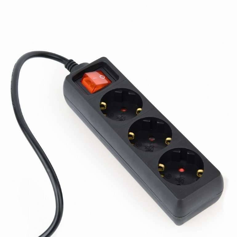GEMBIRD EG-PSU3-01 Kabel; 3x0,75mm2; CEE 7/3 (F) contrastekker,IEC C14 mannelijk - 1 stuk-0