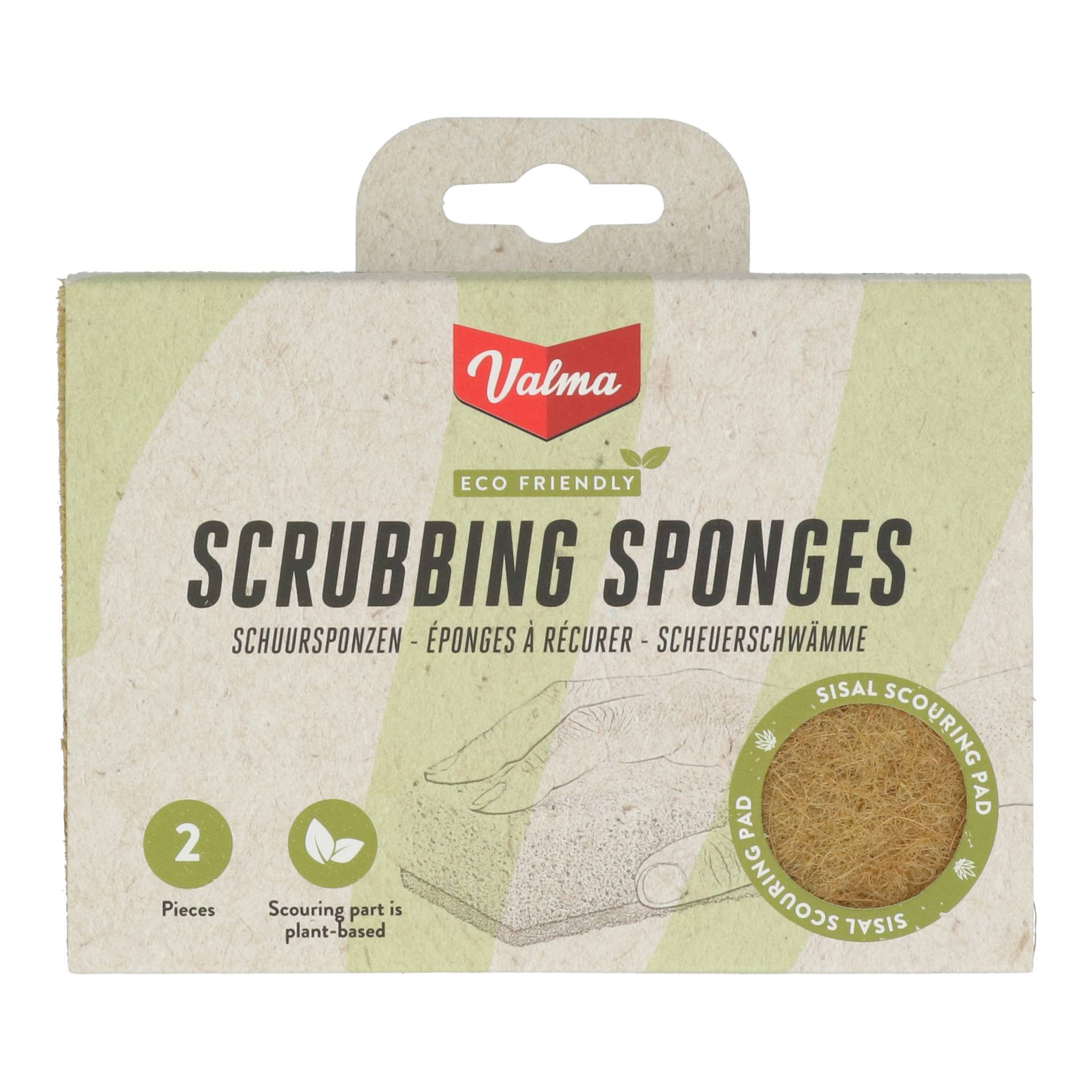 Valma ECO Schuursponzen Sisal 2 stuks-1