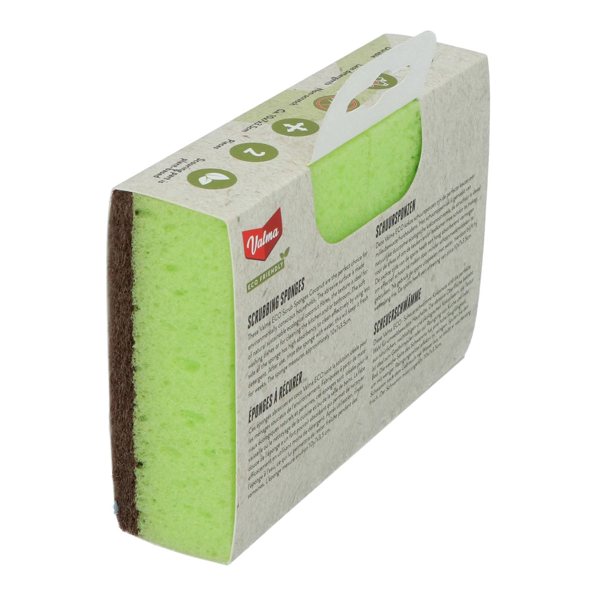 Valma ECO Schuursponzen Kokosnoot 2 stuks-3