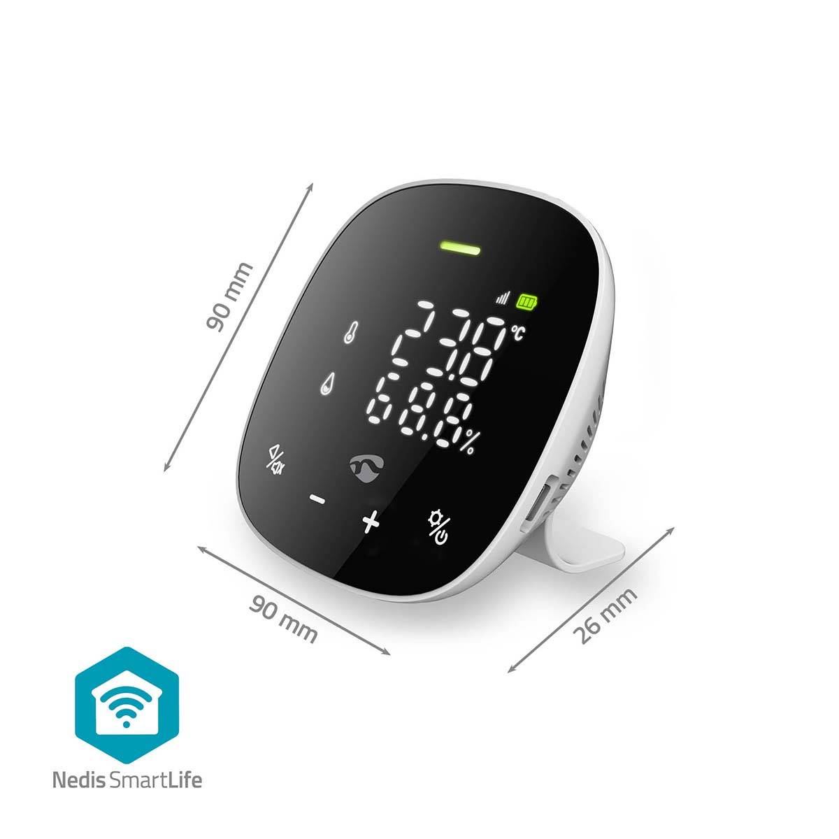 SmartLife Luchtkwaliteitsmonitor | Wi-Fi | Inclusief display | Koolstofdioxide (CO2) / Temperatuur / Vochtigheid |-4