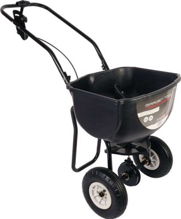 Talen Tools - Universele strooiwagen - 20L - Voor graszaad, kunstmest en zout - Opklapbare duwstang