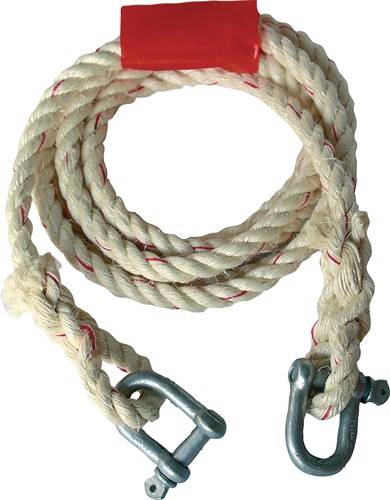 Autosleepkabel 2500 kg Sisal harpsluiting/harpsluiting lengte 400 cm d. 16 mm HP