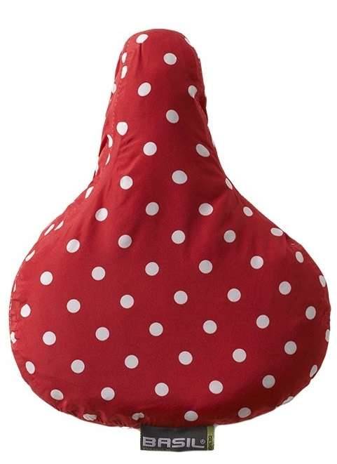 Zadeldek Basil Rosa 28 x 23 x 1 cm - rood/wit-0