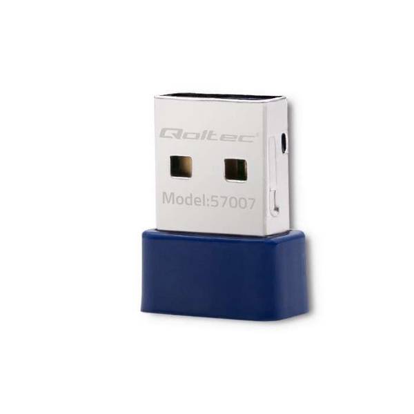 QOC Qoltec 57007 Draadloze Mini Bluetooth USB WiFi-adapter