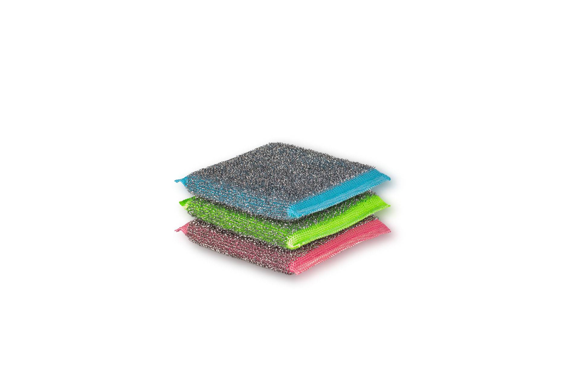 Vileda Schuurspons Glitzi Power Inox Colors 2+1-2