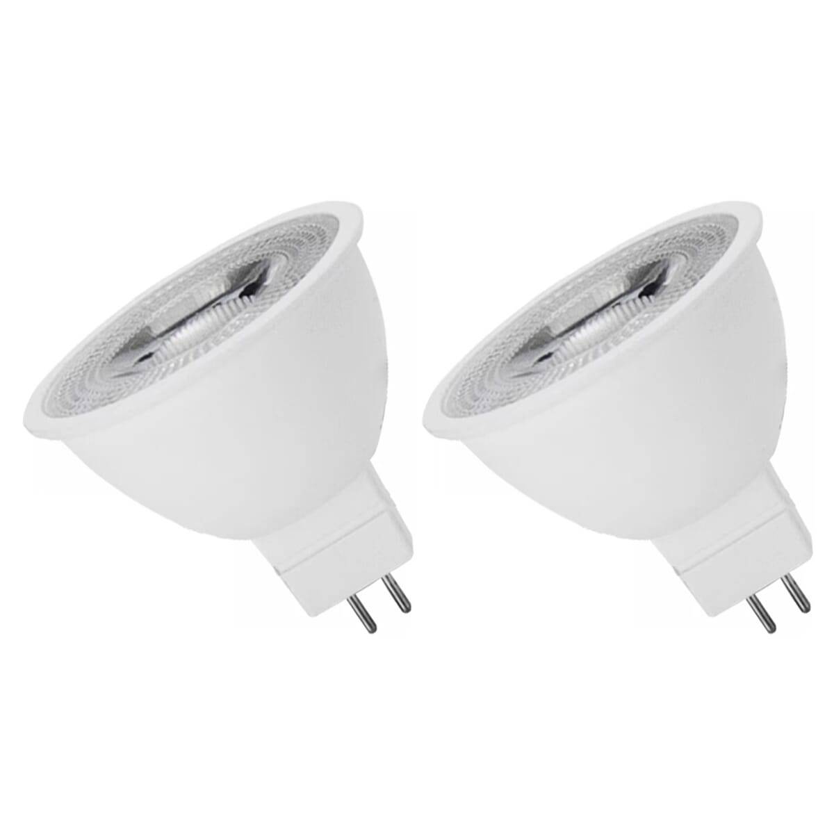 Spectrum LED Spot MR16 GU5.3 Mat - 6W 430lm 6000K - Koudwit - Vervangt 44W - 12V - 2 stuks-0