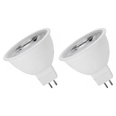 Spectrum LED Spot MR16 GU5.3 Mat - 6W 430lm 6000K - Koudwit - Vervangt 44W - 12V - 2 stuks-0