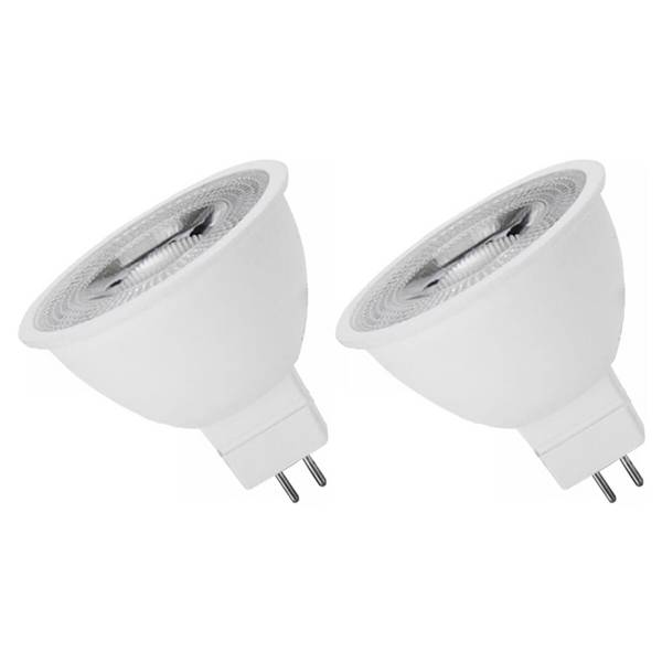 Spectrum LED Spot MR16 GU5.3 Mat - 6W 430lm 6000K - Koudwit - Vervangt 44W - 12V - 2 stuks