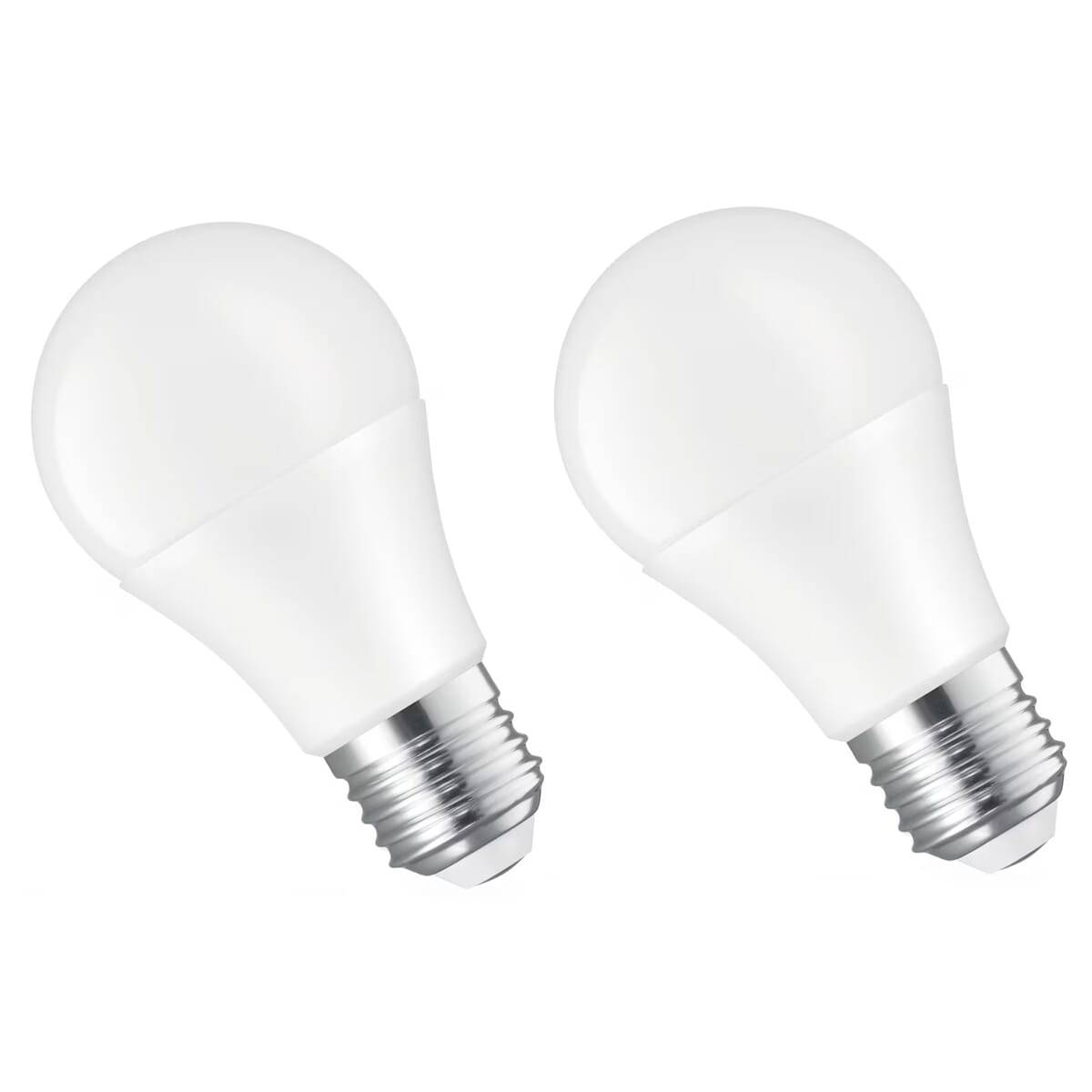 Spectrum LED Peerlamp A60 E27 Mat - 10W 1050lm 3000K - Warmwit - Vervangt 75W - 24V - 2 stuks
