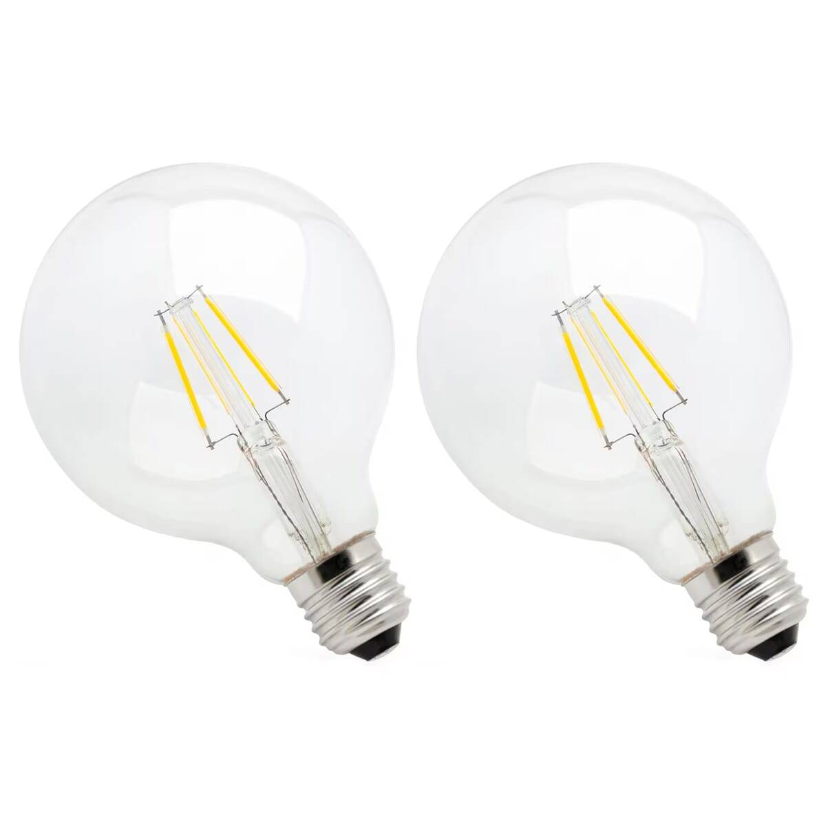 Spectrum LED Globelamp G80 E27 Helder - 4W 380lm 2700K - Warmwit Dimbaar - Vervangt 36W - 2 stuks