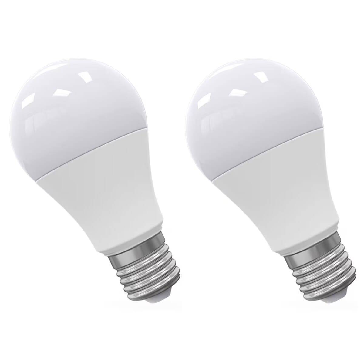 Spectrum LED Peerlamp A60 E27 Mat - 11W 1050lm 3000K - Warmwit Dimbaar - Vervangt 110W - 2 stuks
