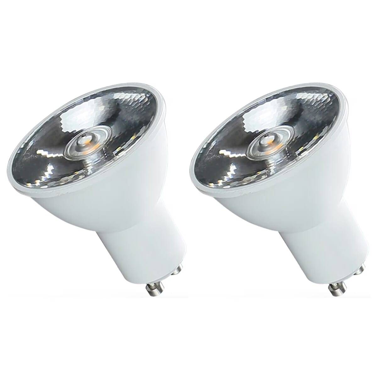 Spectrum LED Spot PAR16 GU10 Helder - 6W 360lm 3000K - Warmwit - Vervangt 40W - 2 stuks