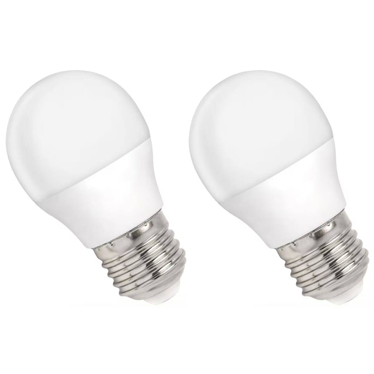 Spectrum LED Kogellamp P45 E27 Mat - 4W 320lm 3000K - Warmwit - Vervangt 29W - 2 stuks